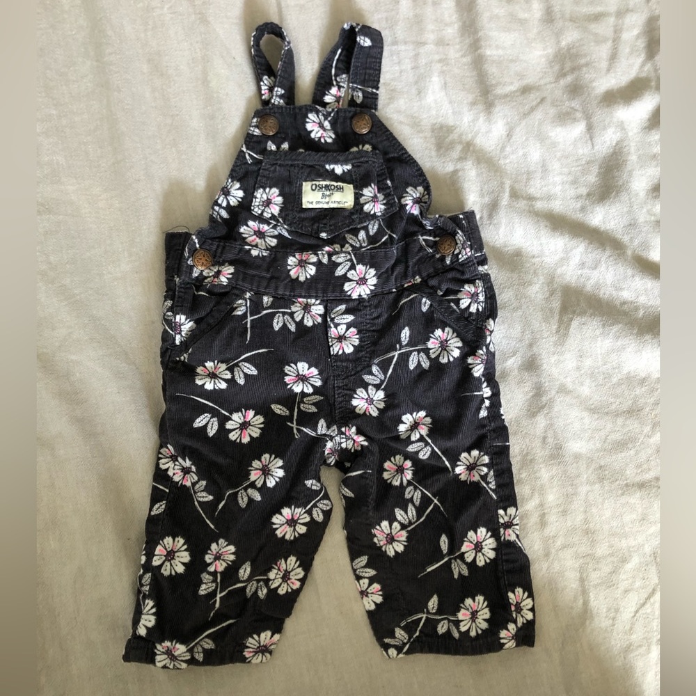 Floral OshKosh B’gosh overalls 3 months